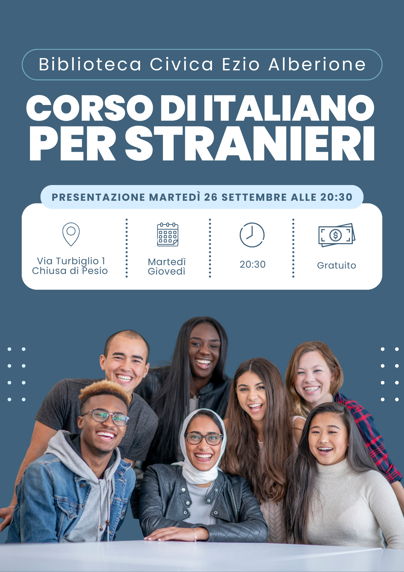 Corso gratuito di italiano per stranieri -  - Quotidiano on  line della provincia di Cuneo